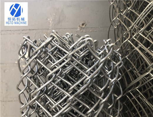 Diamond Mesh Machine automatico galvanizzato, recinto a catena a prova di fuoco Machine di Multiscene