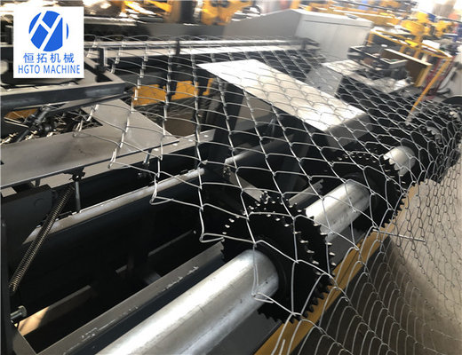 Diamond Mesh Machine automatico galvanizzato, recinto a catena a prova di fuoco Machine di Multiscene